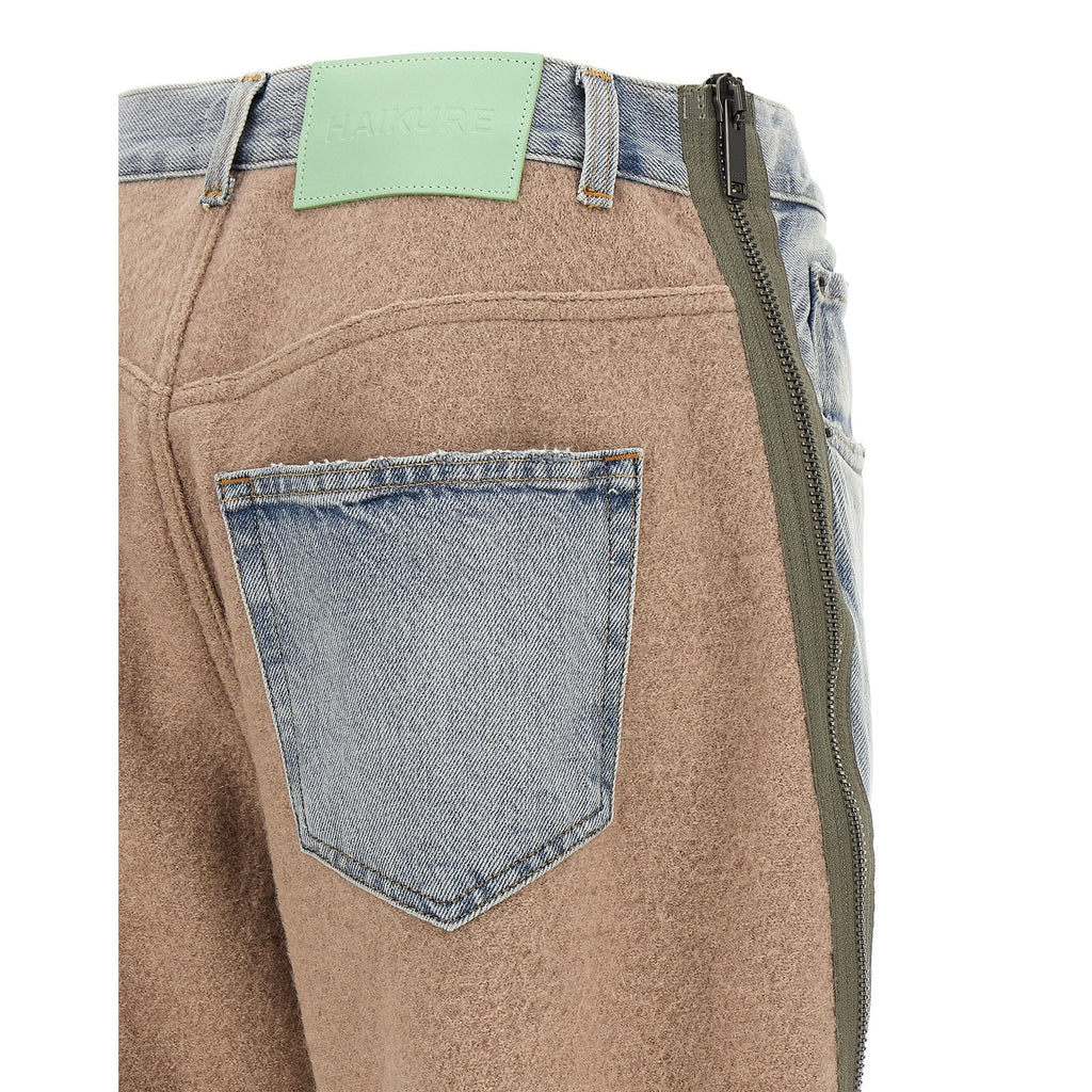 Multicolor Cotton Straight-Leg Jeans