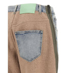 Multicolor Cotton Straight-Leg Jeans