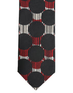 Multicolor Cotton Geometric Adjustable Tied Necktie Tie