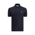 Blue Cotton Polo Shirt