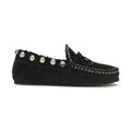 Black Calf Leather Bos Taurus Slip-On Loafers