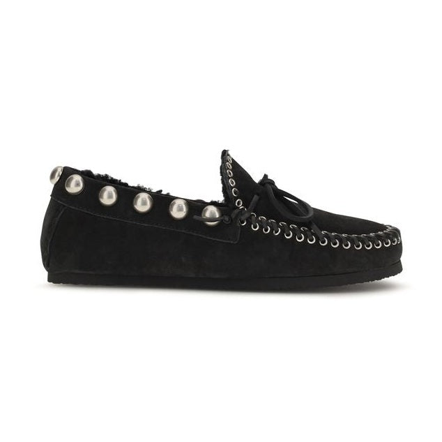 Black Calf Leather Bos Taurus Slip-On Loafers