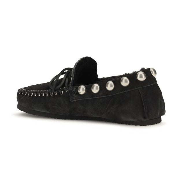 Black Calf Leather Bos Taurus Slip-On Loafers