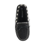 Black Calf Leather Bos Taurus Slip-On Loafers
