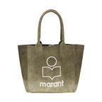 Bicolor Cotton Shoulder Bag
