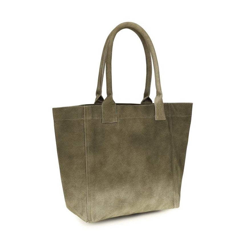 Bicolor Cotton Shoulder Bag