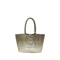 Bicolor Cotton Shoulder Bag