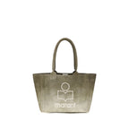 Bicolor Cotton Shoulder Bag