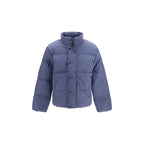 Blue Recycled Polyester Full-Length Jacket