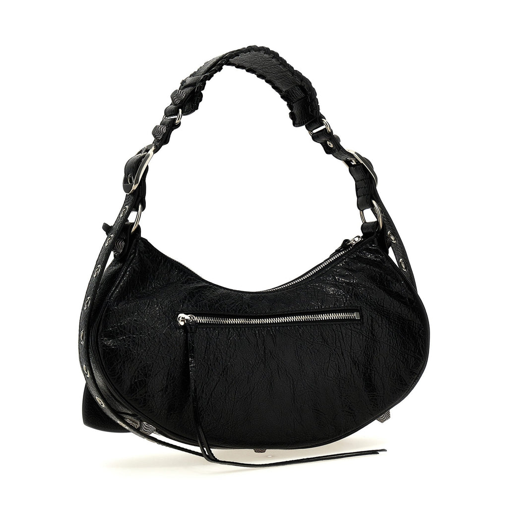 Black Lamb Leather Shoulder Bag