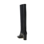Black Calfskin Over The Knee