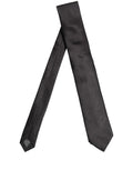 Black Satin 100% Silk Adjustable Tied Men Necktie Tie