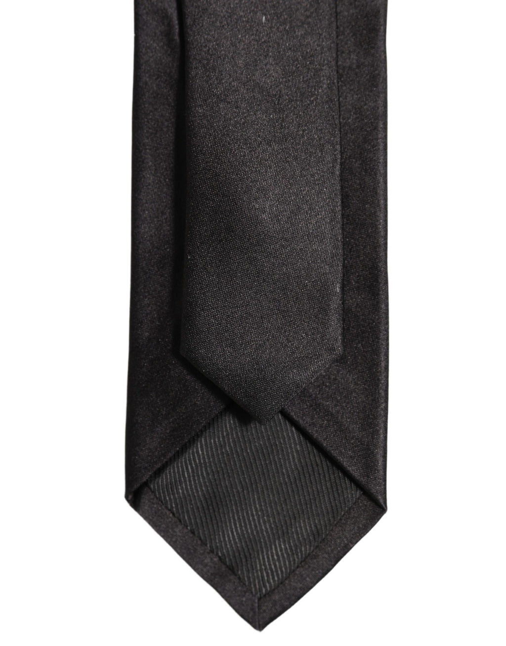 Black Satin 100% Silk Adjustable Tied Men Necktie Tie