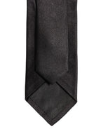 Black Satin 100% Silk Adjustable Tied Men Necktie Tie