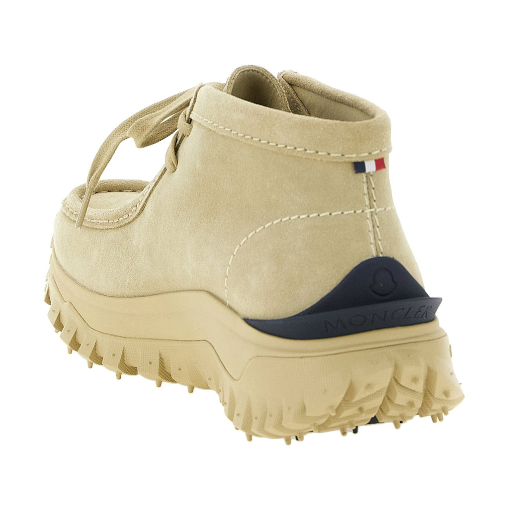 Beige Leather Ankle Boots