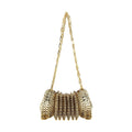 Gold Stainless Steel Shoulder Bag