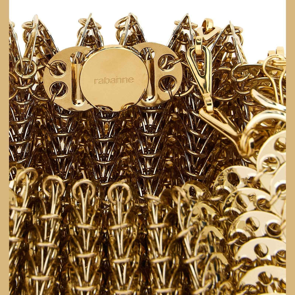 Gold Stainless Steel Shoulder Bag