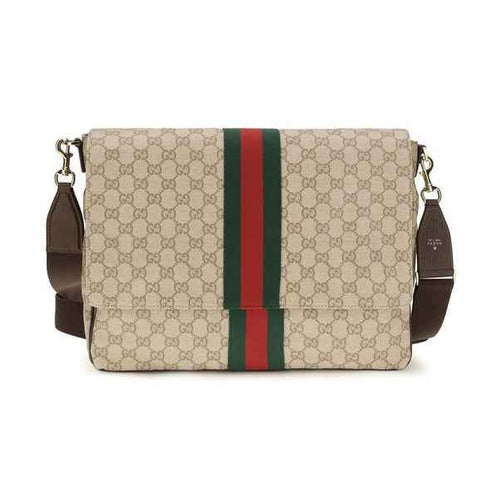 Beige Fabric Shoulder Bag
