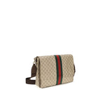 Beige Fabric Shoulder Bag