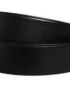 Black Leather Bee Accent Metal Buckle Belt