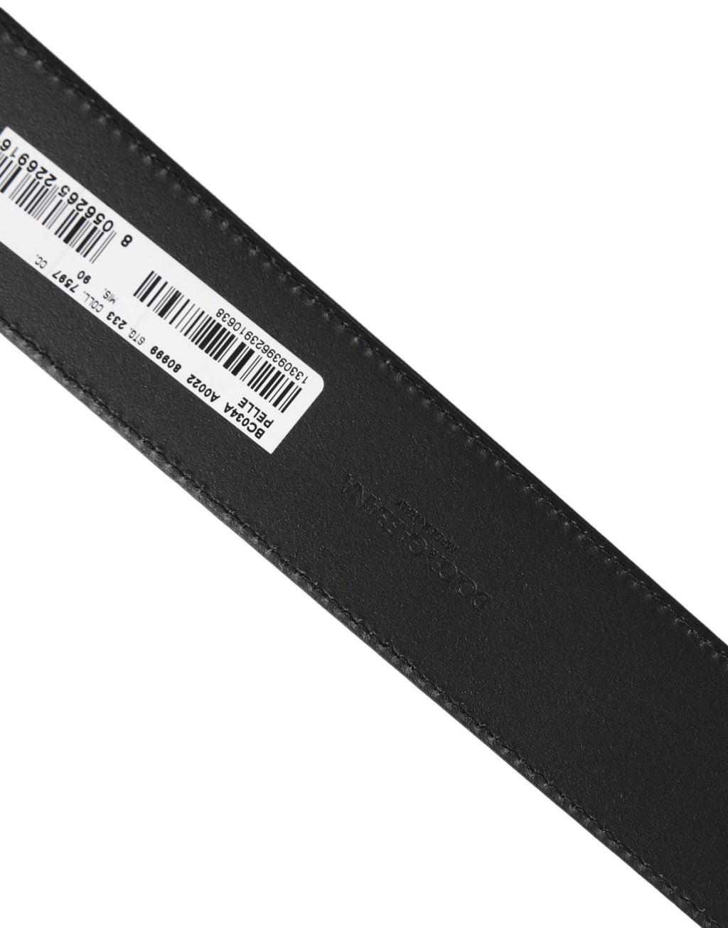 Black Leather Bee Accent Metal Buckle Belt