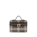 Brown Cotton Shoulder Bag