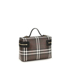 Brown Cotton Shoulder Bag