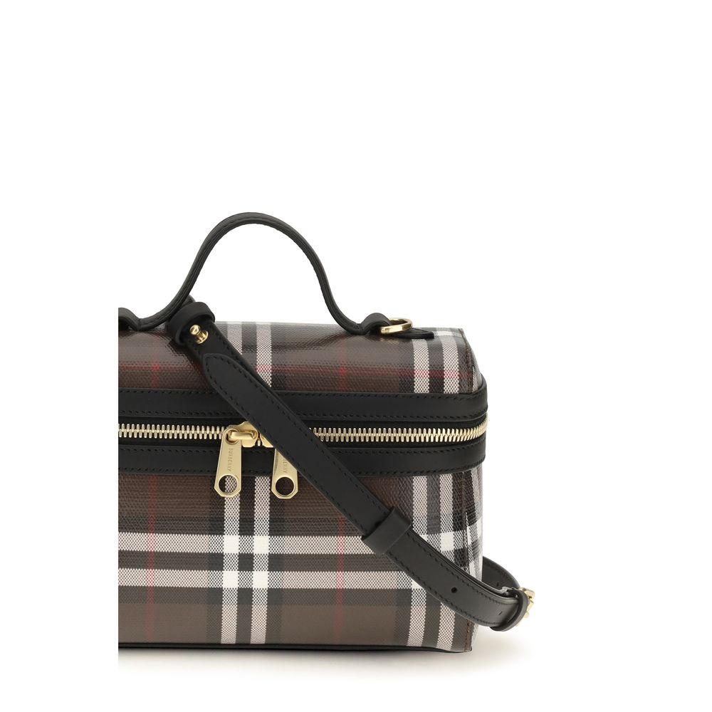 Brown Cotton Shoulder Bag