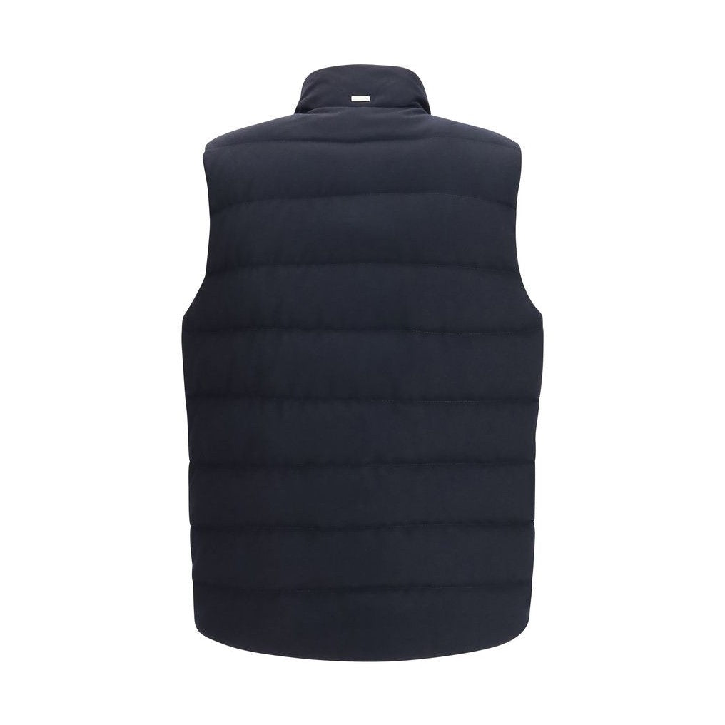 Blue Wool Oves Aries Sleeveless Jacket