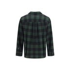 Bicolor Wool Oves Aries Pattern Shirt