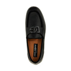 Black Calfskin Slip-On Loafers