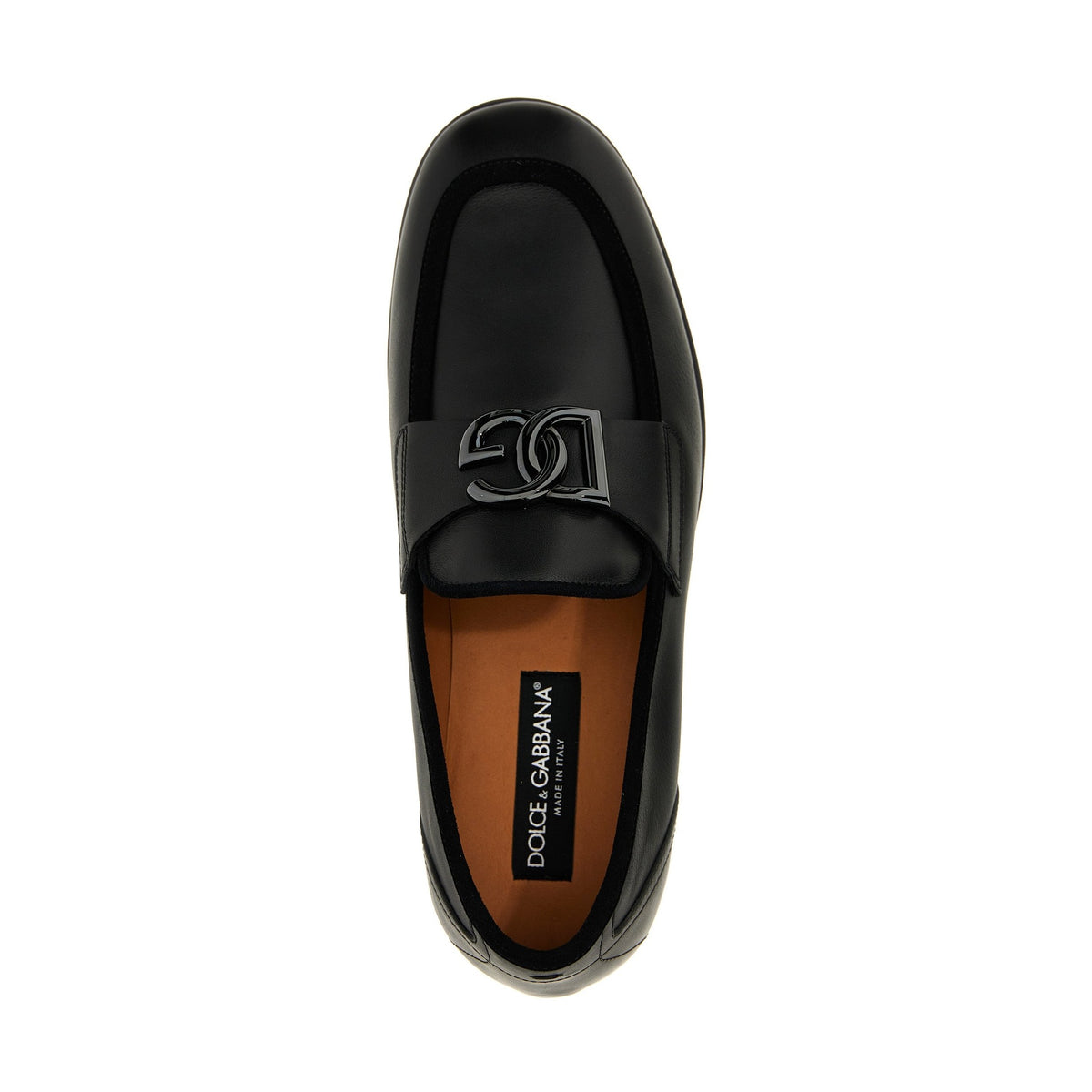 Black Calfskin Slip-On Loafers