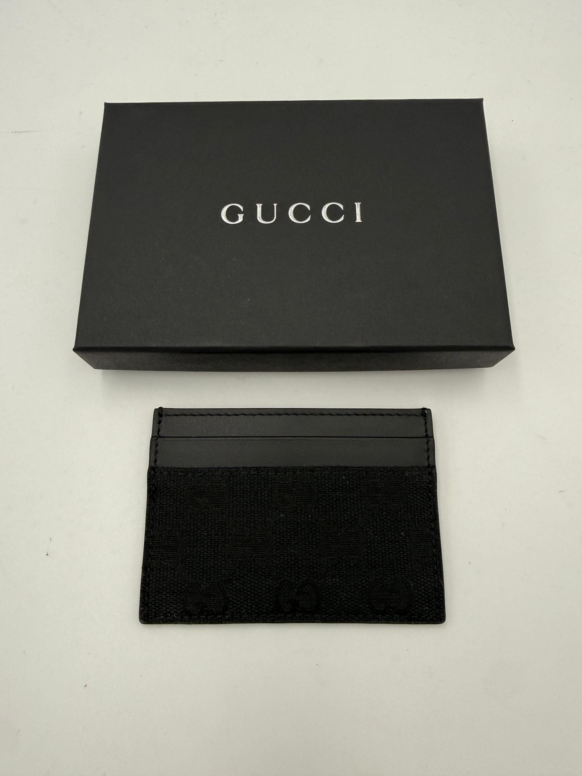 GUCCI GG Canvas Black Cardholder