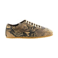 Beige Calfskin Low Top Sneakers