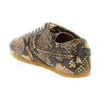 Beige Calfskin Low Top Sneakers
