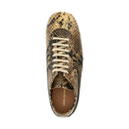 Beige Calfskin Low Top Sneakers