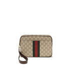 Beige Fabric Shoulder Bag
