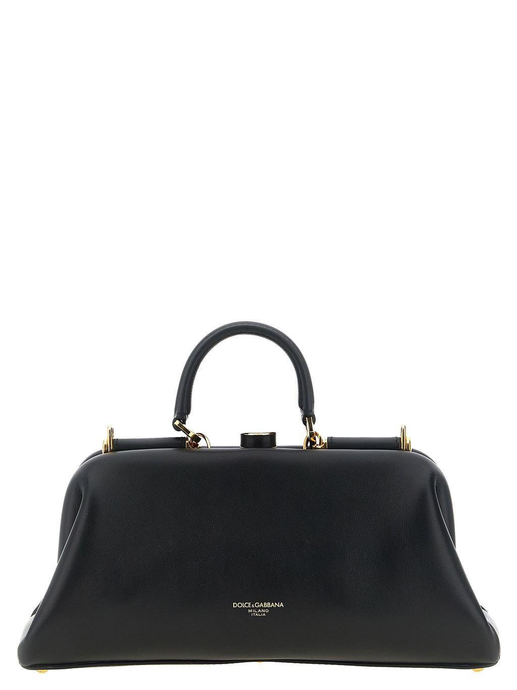 Black Lamb Leather Handbag