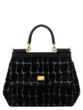 Black Cotton Handbag