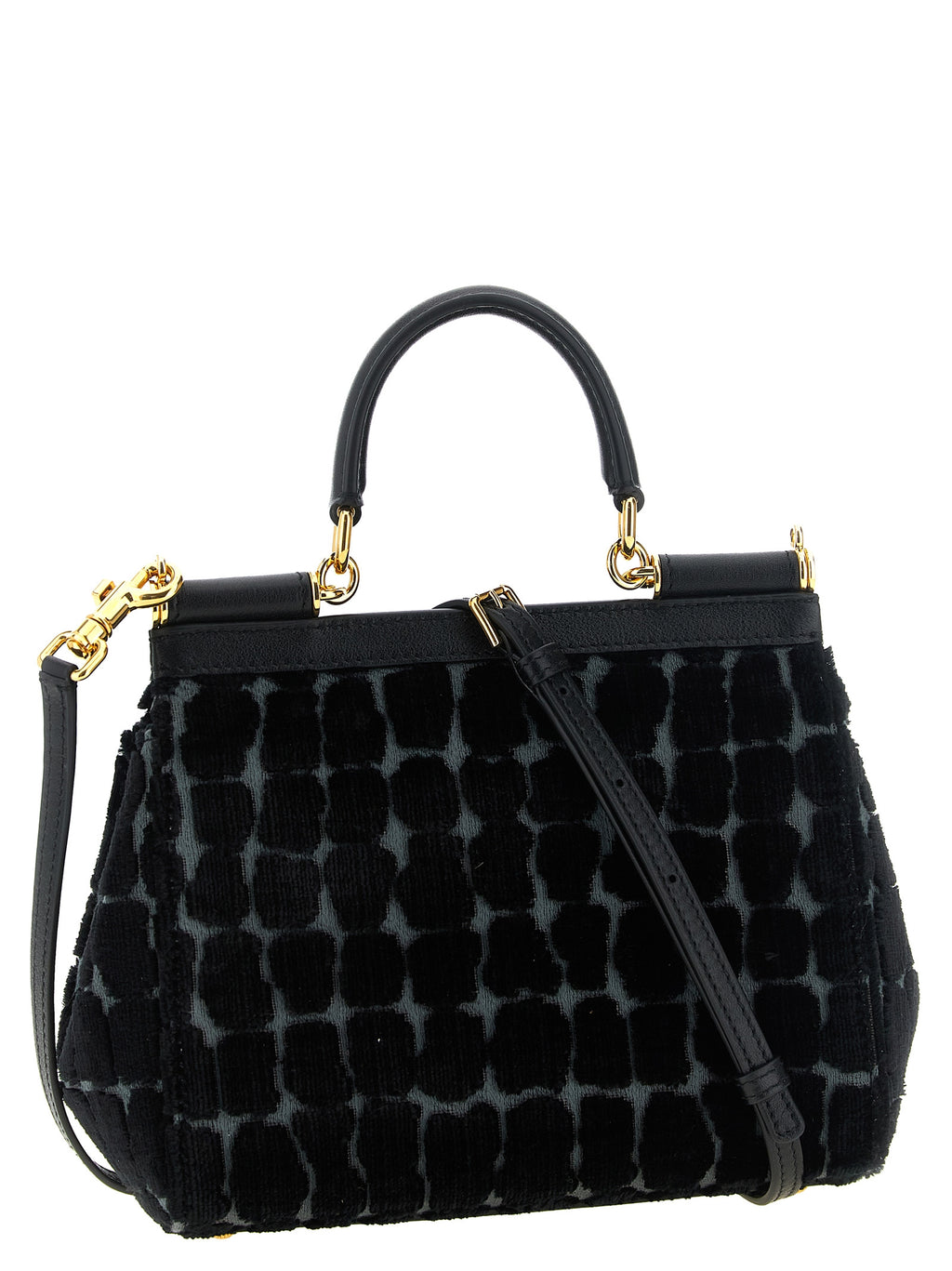 Black Cotton Handbag