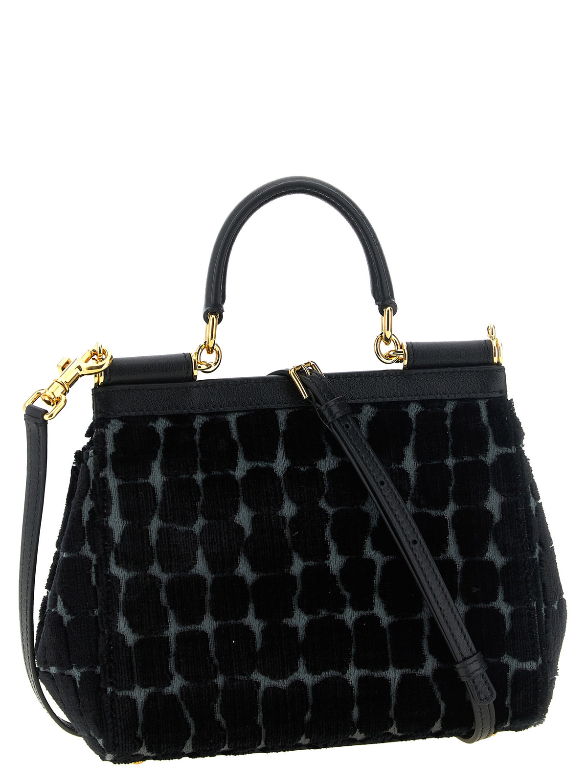 Black Cotton Handbag