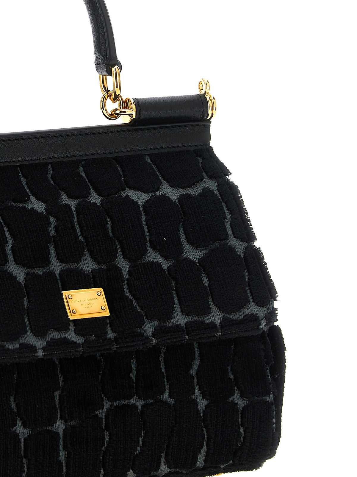 Black Cotton Handbag