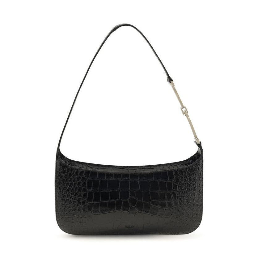 Black Calf Leather Bos Taurus Shoulder Bag
