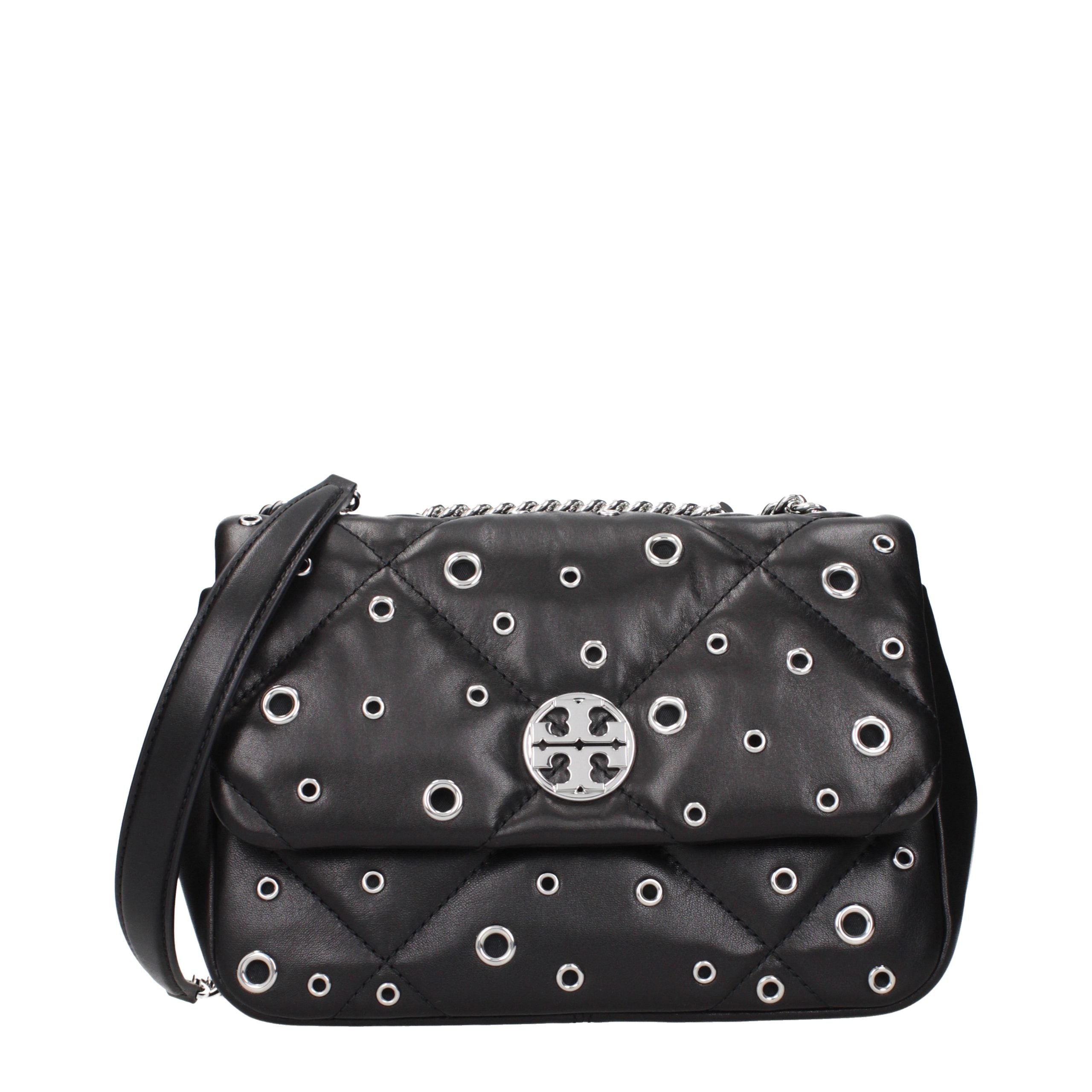 Black Leather Crossbody Bag
