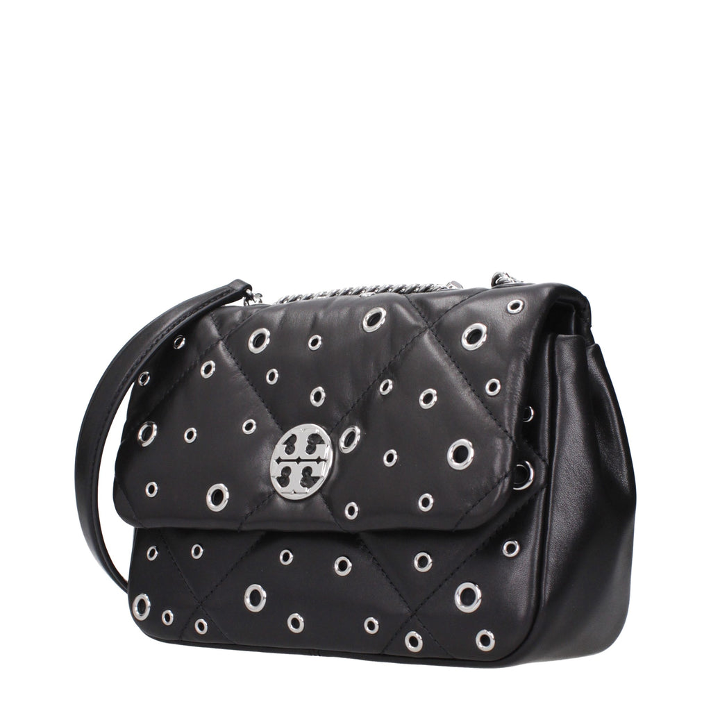 Black Leather Crossbody Bag