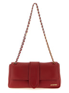 Red Lamb Leather Shoulder Bag