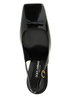 Black Calfskin High Heel Pumps