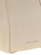 Beige Nubuc Leather Handbag