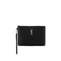 Black Calf Leather Bos Taurus Clutch Bag