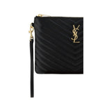 Black Calf Leather Bos Taurus Clutch Bag